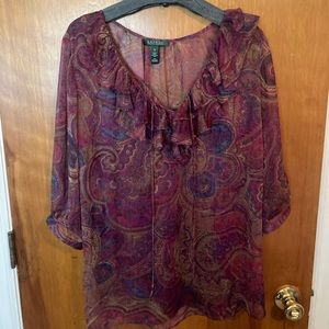 Ralph Lauren Sheer Blouse